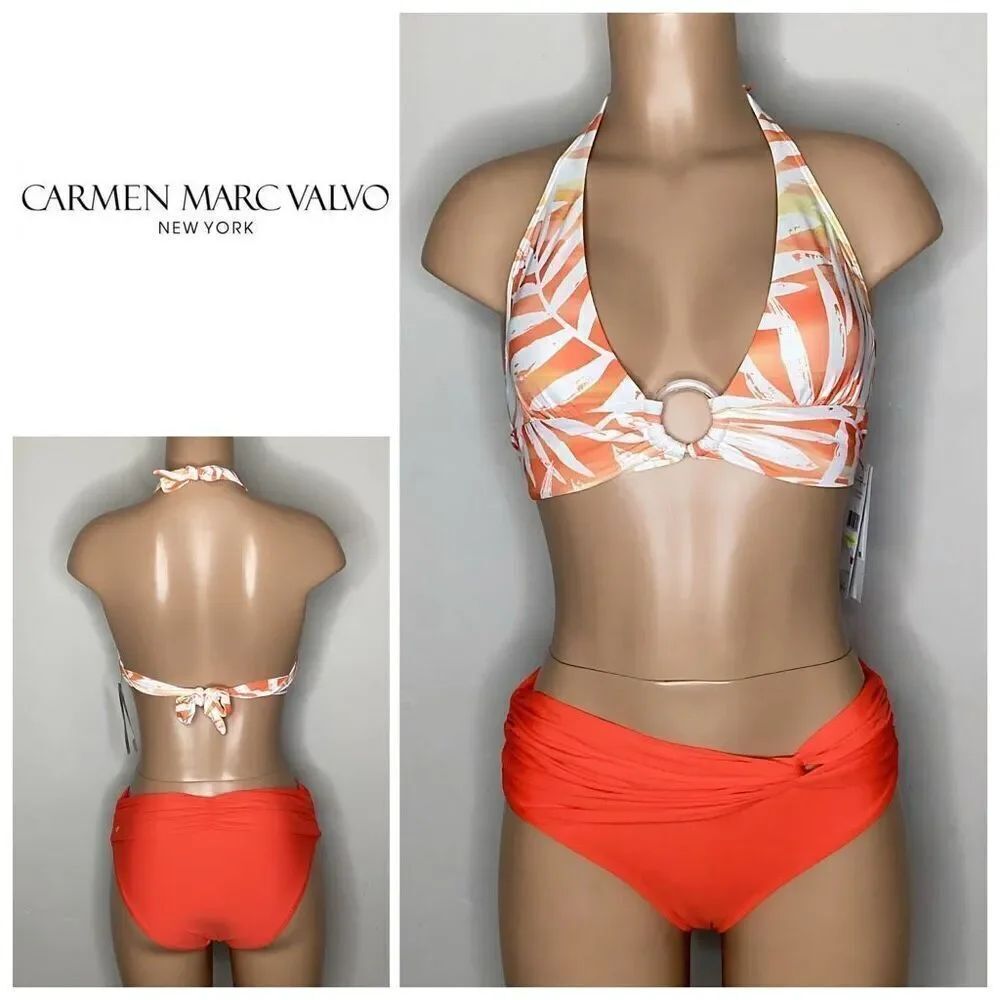 New. Carmen Marc Valvo tangerine bikini. M/S. Retails $154